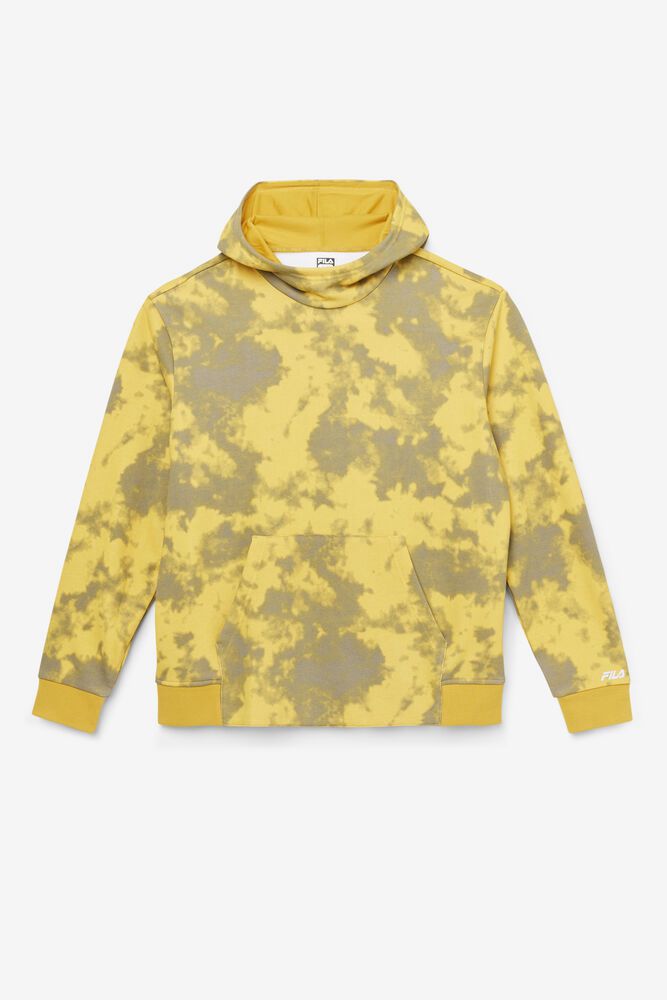 Fila Markith Hoodie Yellow - Mens - 85731XACL